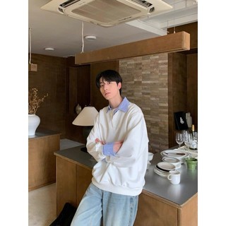 Áo Sweater Phối Sơ Mi Kẻ Liền Thân ZONEF Chất Nỉ Nam Nữ Phong Cách Trẻ Thanh Lịch Hotheelsstore