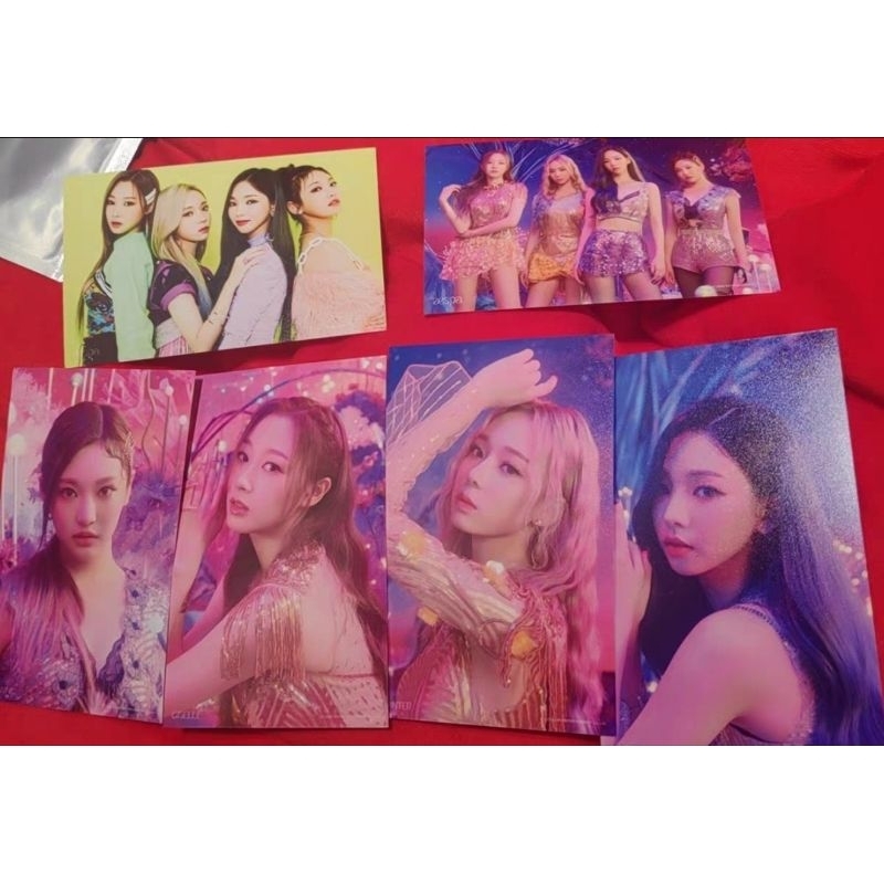 Photocard offcial Aespa album Spicy Armageddon KMS Drama My world