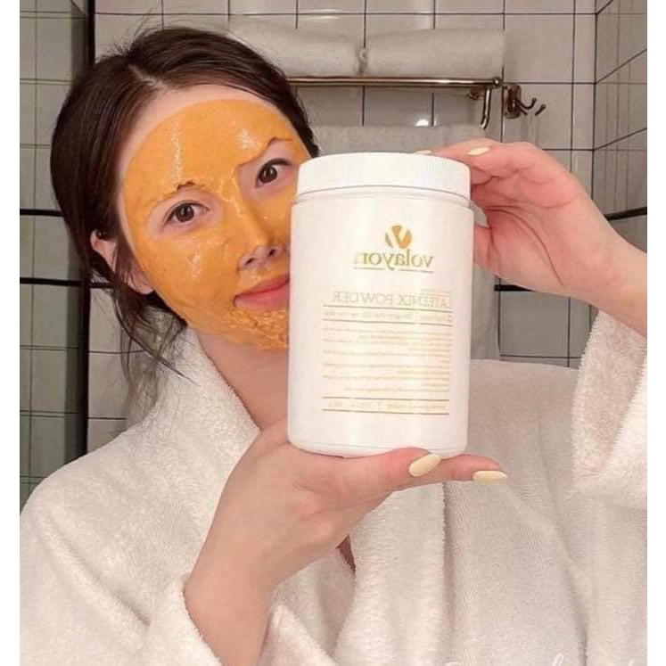 Ảnh Mặt Nạ Dẻo Dưỡng Trắng Chống Lão Hóa Dưỡng Ẩm Vitamin C Niacinamide Volayon Lateenix Powder 500g 3