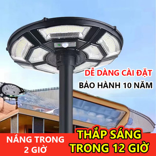 OOKAS UFO Đèn Led năng lượng mặt trời  Đèn sân vườn, đèn đường điều khiển từ xa siêu sáng
