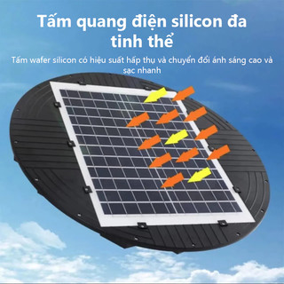 OOKAS UFO Đèn Led năng lượng mặt trời  Đèn sân vườn, đèn đường điều khiển từ xa siêu sáng