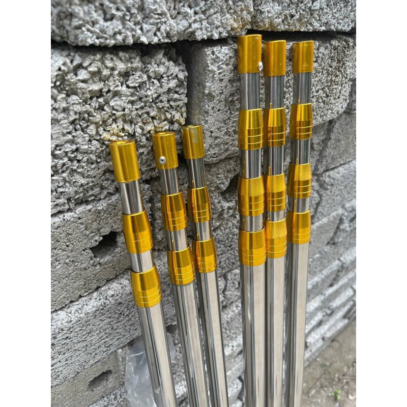 Sào rút inox đa năng- Sào treo lồng chim inox khoá vàng đầy đủ size 3 ...