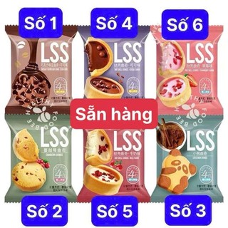 Bánh quy bơ sữa LSS mix vị thơm ngon,bánh quy bơ phủ socola siêu ngon.
