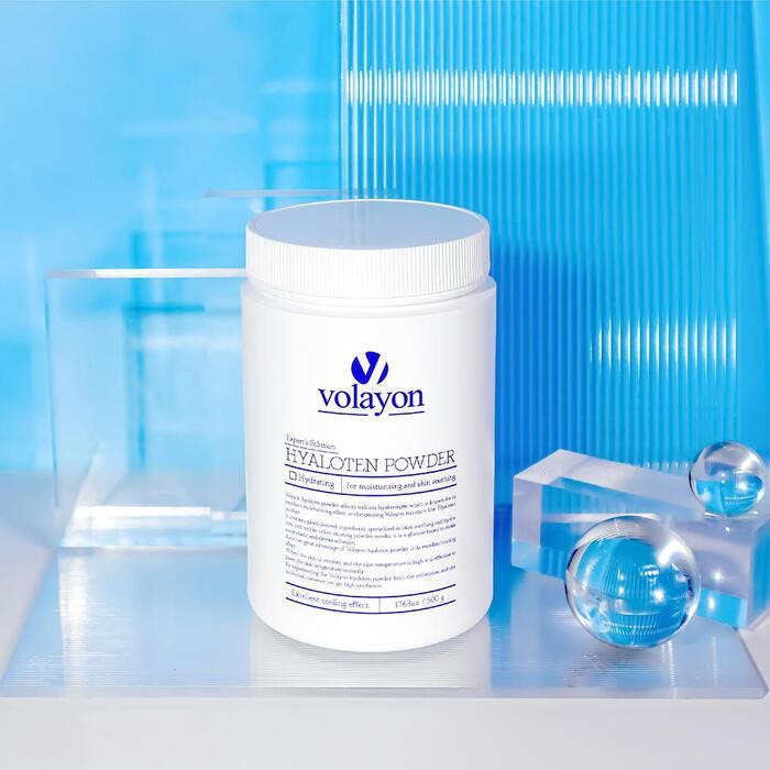 Ảnh Mặt Nạ Dẻo Xanh Dương Volayon Hyaloten Powder Mặt Nạ Bột Cấp Ẩm Làm Dịu Da 500g 1