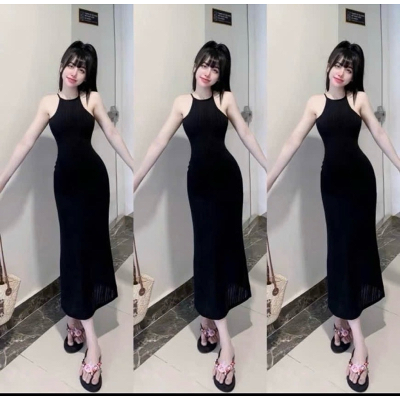 Váy 2 Dây body ,Váy thun tâm cổ yếm body , váy nữ sát nách body thời trang hotgirl mã bán chạy quanh năm giá yêu thương