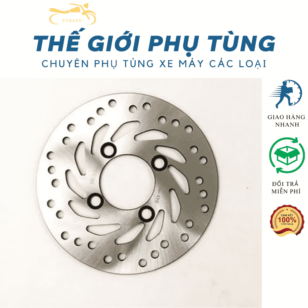 Đĩa Thắng Trước Vision, Click 110, Click 125, Lead 110, Lead 125 2013-2016 Hàng Cao Cấp