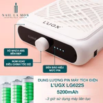 Máy hút bụi nail L’UGX LG622 & LG622S chính hãng - Máy hút bụi móng cao cấp Lugx lực hút mạnh chạy êm (bảo hành 6 tháng) — ảnh 4