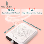 Máy hút bụi nail L’UGX LG622 & LG622S chính hãng - Máy hút bụi móng cao cấp Lugx lực hút mạnh chạy êm (bảo hành 6 tháng) — ảnh 6