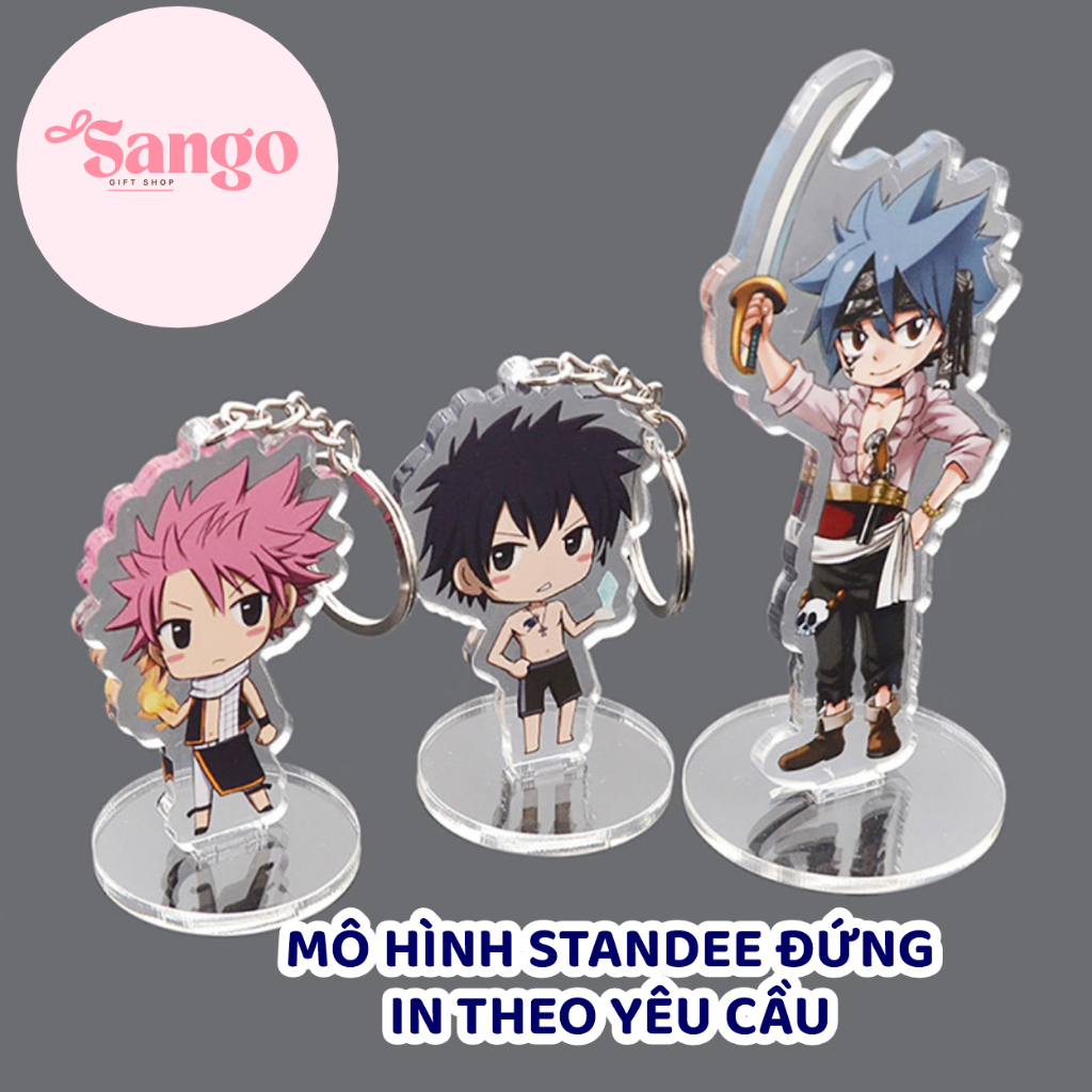 STANDEE Và MÓC KHOÁ THIẾT KẾ THEO YÊU CẦU MICA- Quà Tặng SanGo