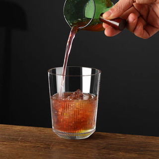 Bộ 6 Ly thủy tinh 250/310/360ml, cốc thủy tinh đáy sọc chịu nhiệt uống cafe, nước ép, soda, trà sữa
