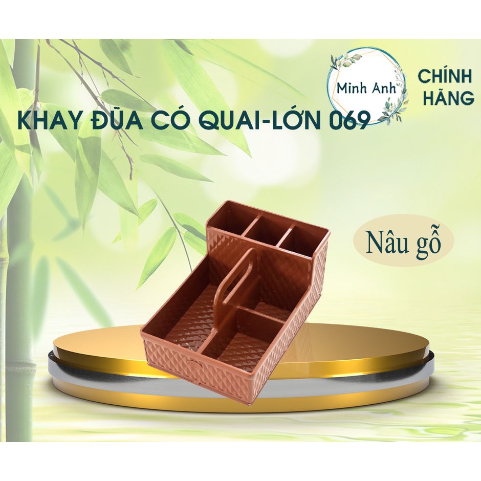 [Hỏa tốc] Khay Đựng Có Quai, Ống Gia Vị, Hộp Đũa Muỗng, Nhựa Bền Rẻ Đẹp khay 069 bền tốt nhất rẻ