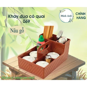 Khay Đựng Có Quai, Ống Gia Vị, Hộp Đũa Muỗng, Nhựa Bền Rẻ Đẹp khay 069 bền tốt nhất rẻ