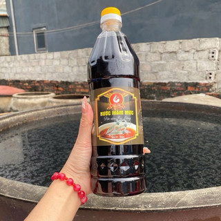 2 lít mắm cốt Mực ủ 3 năm 45N (tặng kèm mắm tôm hoặc mắm tép chai 1,2kg) Ba Làng  - Thanh Hoa