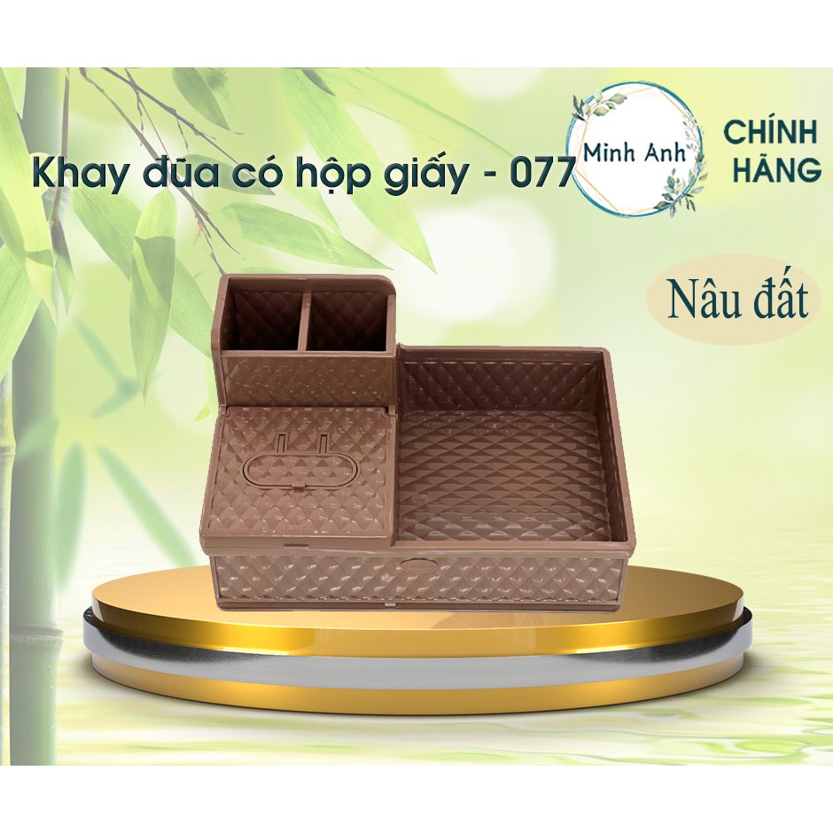 [ XUẤT VAT ] [ Hỏa tốc ] Khay đựng đũa muỗng, hộp giấy thông minh, gia vị 077 078 khay dua bền ống