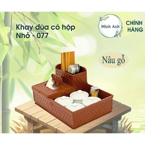 Khay đựng đũa muỗng, hộp giấy thông minh, gia vị 077 078 khay dua bền ống