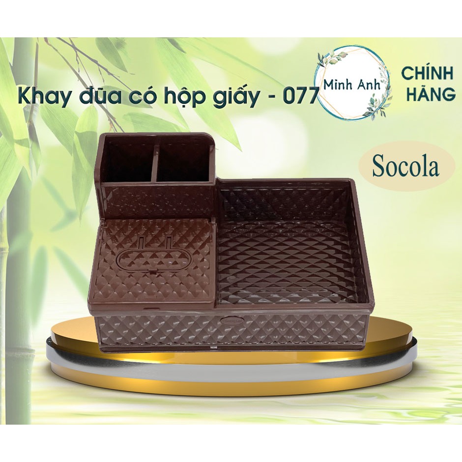 [ XUẤT VAT ] [ Hỏa tốc ] Khay đựng đũa muỗng, hộp giấy thông minh, gia vị 077 078 khay dua bền ống