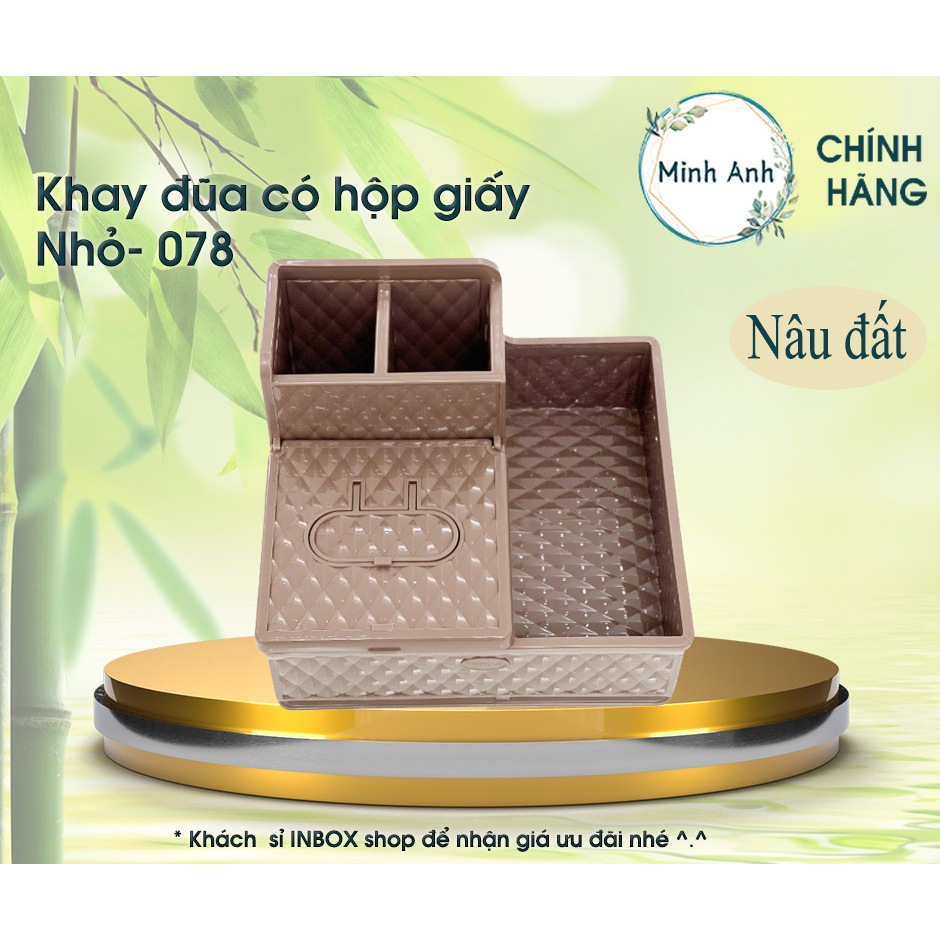[ XUẤT VAT ] [ Hỏa tốc ] Khay đũa muỗng quán ăn, có hộp giấy, nhựa, tốt nhất 078 - 077 khay dua đẹp
