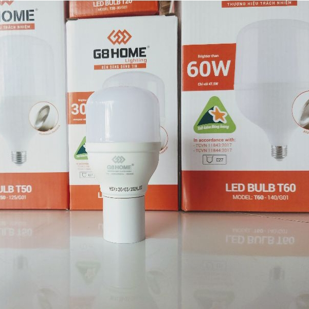[Bán theo thùng] Bóng led G8 HOME đủ các công suất 5W, 10W, 15W, 20W, 30W, 40W, 50W, 60W