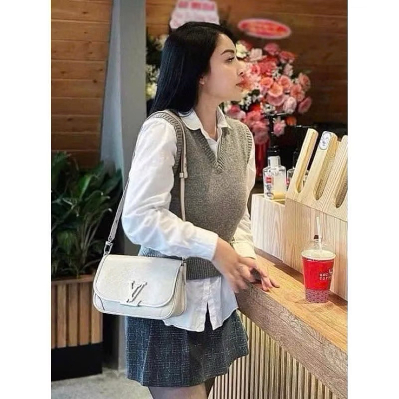 Áo len gile hàng QC