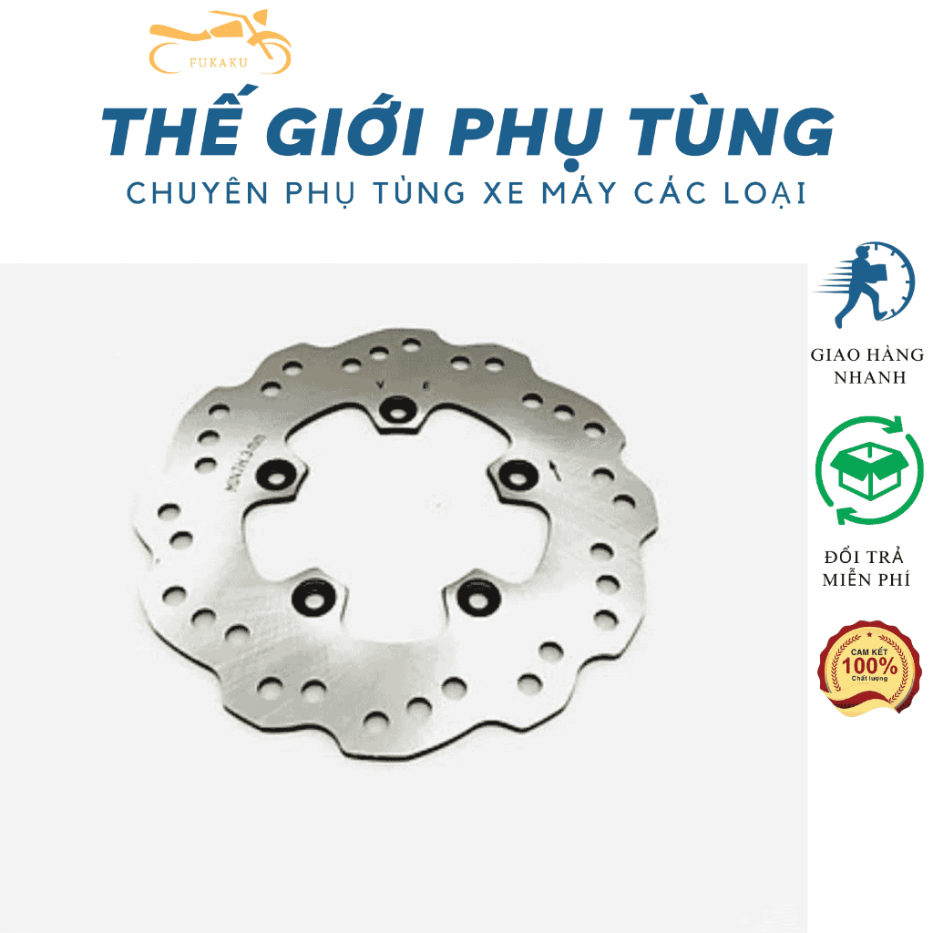 Đĩa Thắng Trước Xe Vario 150, Click 150 Hàng Cao Cấp