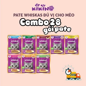Pate Whiskas Cho Mèo Trưởng Thành & Mèo Con Gói 80g - Thức ăn ướt dạng sốt cho mèo