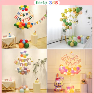 Set Bóng Trụ Tròn Trang Trí Sinh Nhật Bé Trai Bé Gái