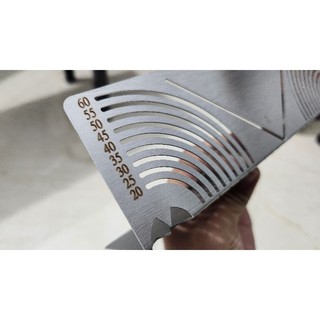Thước bo góc hộp 20-60 loại dày+ tặng kèm bút dấu ngòi dài. Sản phẩm độc quyền