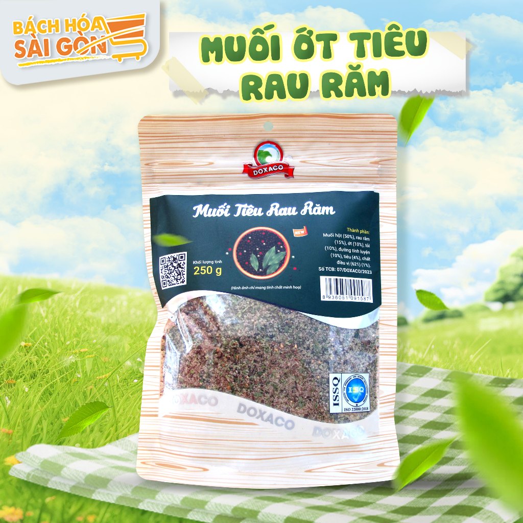 Muối ớt tiêu rau răm Doxaco 250gr Cặp đôi hoàn hảo cho chấm trứng vịt ...