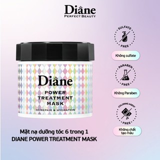 Mặt nạ tóc 6in1 phục hồi khô xơ chẻ ngọn gãy rụng giữ màu tóc nhuộm Diane Power Treatment Mask