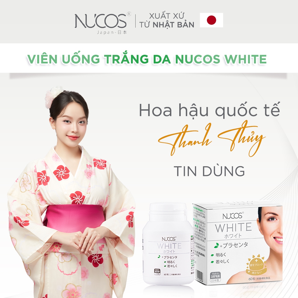 Ảnh TPBVSK Viên Uống Trắng Da Nucos White Hỗ Trợ Mờ Thâm Nám Sáng Da Chống Nắng [3Hộp x60 viên] 2