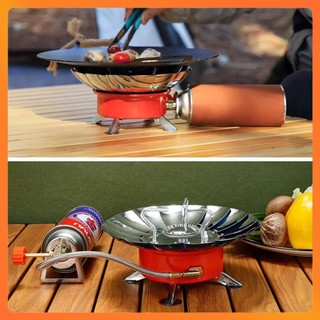 Bếp Ga Mini Du Lịch Xếp Gọn - Bếp Gas Đơn Nhỏ Gọn - Mẫu Mới Có Chắn Gió - Không Kèm Bình Ga