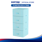 Tủ lắp ghép MatsuLock 4 ngăn DUY TÂN nhựa PP/ABS, 4 hộc tủ tháo lắp linh hoạt, tủ quần áo đa năng, tiện lợi — ảnh 1