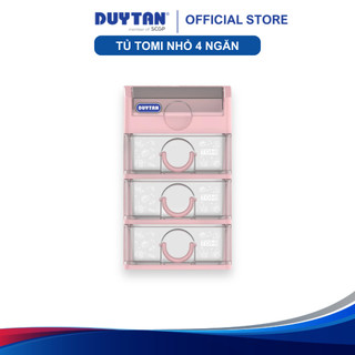 Tủ Tomi nhỏ 4 ngăn DUY TÂN nhựa PP/ABS, tủ mỹ phẩm, tủ văn phòng, mini để bàn tiện lợi