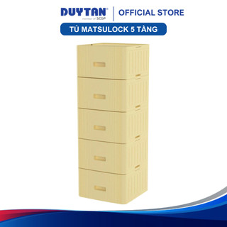 Tủ lắp ghép MatsuLock 5 ngăn DUY TÂN nhựa PP/ABS, 5 hộc tủ tháo lắp linh hoạt, tủ quần áo đa năng, tiện lợi