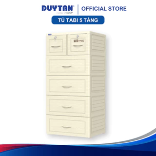 Tủ Tabi 5 tầng DUY TÂN nhựa PP/ABS, bao gồm 4 hộc lớn và 2 hộc nhỏ, tủ quần áo đa năng, tiện lợi