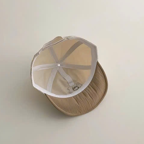 Mũ Lưỡi Trai Hình Gấu NiceDay Chất Liệu Vải Mềm Dành Cho Bé 0-1 Tuổi mesocshop