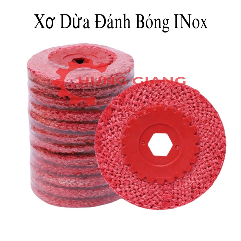 Xơ Dừa Đánh Bóng INOX, KIM LOẠI phi 100