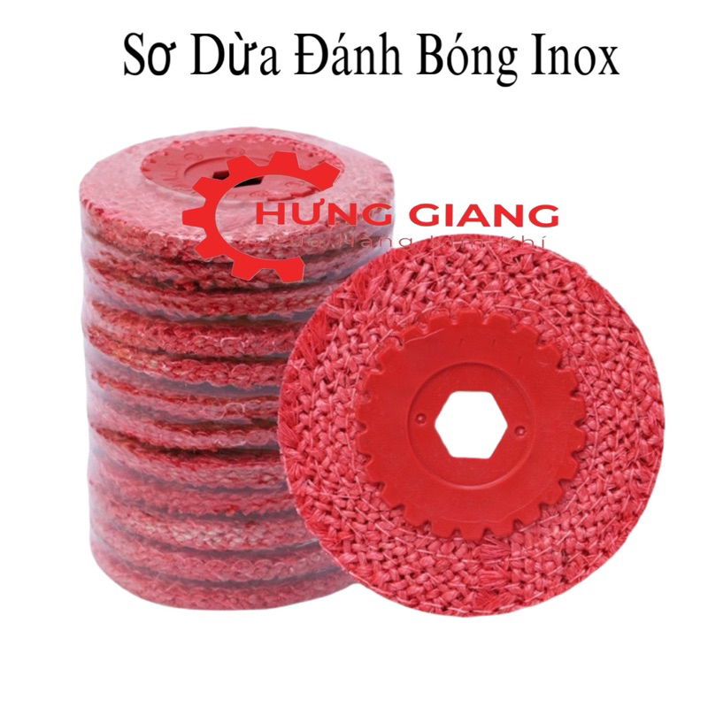 Xơ Dừa Đánh Bóng INOX, KIM LOẠI phi 100