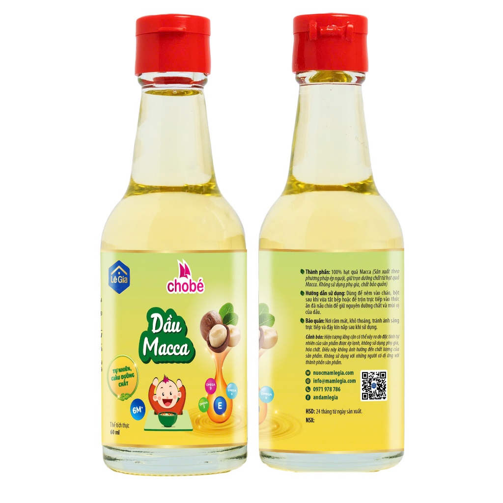 Ảnh Dầu ăn dặm cho bé ÉP LẠNH NGUYÊN CHẤT Lê Gia - dinh dưỡng từ hạt tự nhiên, giúp bé ăn ngon miệng, hết biếng ăn 2