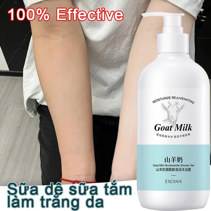 500ml sữa dê làm trắng sữa sữa sữa tắm sữa tắm dưỡng ẩm lâu trôi hương thơm dưỡng ẩm và làm trắng da