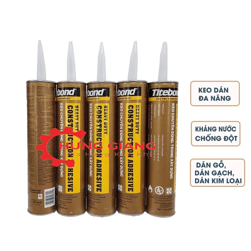 Keo Dán Ngành Xây Dựng, Keo Tibond 296ml