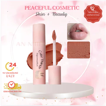 Son kem Flortte Son lót Flortte che khuyết điểm môi Cute Things Supermarket chất bùn sữa che phủ rãnh và thâm viền môi 2