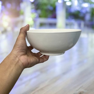 TÔ SỨ TRẮNG 8 INCH 20CM -Bát Tô Trắng Dày Dặn, Tô bún,Phở