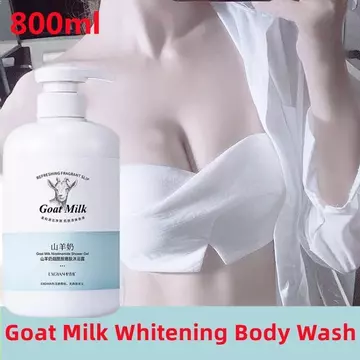 Sữa dê sữa tắm tẩy trắng da sữa tắm nhanh chóng làm trắng và tẩy tế bào chết cho da, dưỡng ẩm cho da, giảm mụn hiệu quả