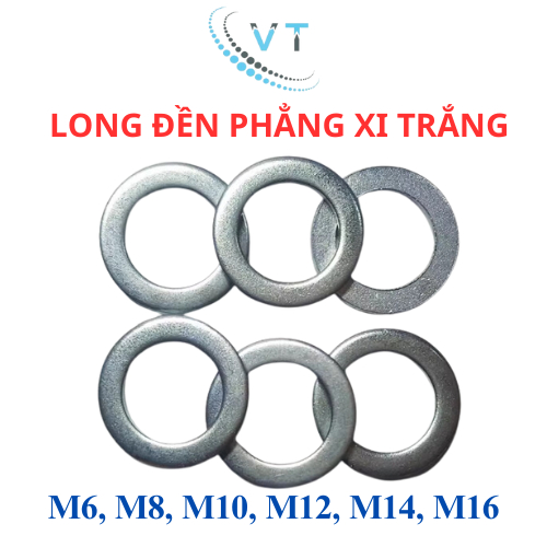 300 gram long đền phẳng, vòng đệm tròn thép xi lỗ trong