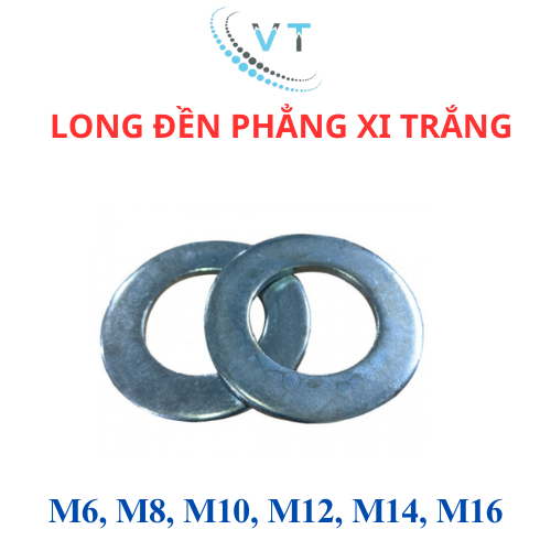 300 gram long đền phẳng, vòng đệm tròn thép xi lỗ trong