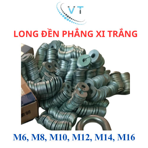 300 gram long đền phẳng, vòng đệm tròn thép xi lỗ trong