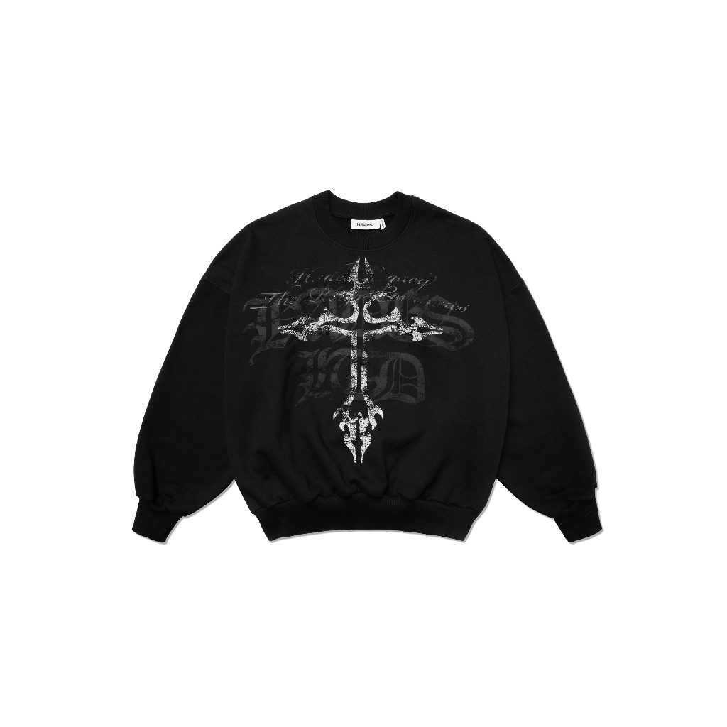 Ảnh HADES Ritual Black Sweatshỉrt - HADES Brand chính hãng Áo dài tay nỉ unisex 1