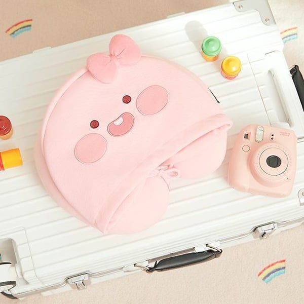 Ảnh Gối chữ U Có Mũ Và Không Mũ Trùm Đầu Nhân Vật Apeach, Ryan, Choonsik -  Kakao Friends Chính Hãng 2