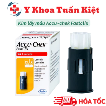 ✅ Kim Lấy Máu, Kim Chích Máu Accu-Chek Fastclix 24 Kim